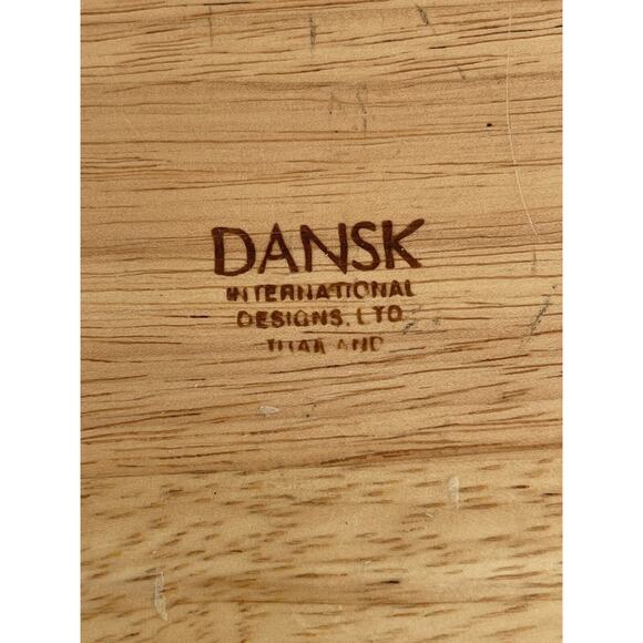 Dansk Teak and Ceramic Charcuterie Cheese Gourmet Party Tray15.5” - Picture 5 of 8